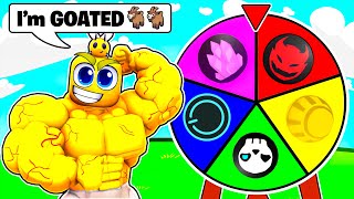 Elemental Tycoon BUT We Must Spin The WHEEL To Choose Our POWERS!
