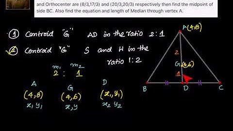IIT JEE Advanced Sample question: Coordinate Geometry - Section formula