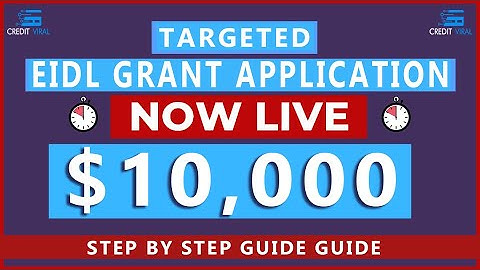 How To Fill SBA Targeted EIDL Advance / Grant Application 2021 | Credit Viral