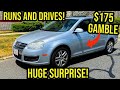 I Bought a Wrecked 5 Speed Manual VW TDI for $175 at Auction and fixed it for $20! Inspr Samcrac Gti