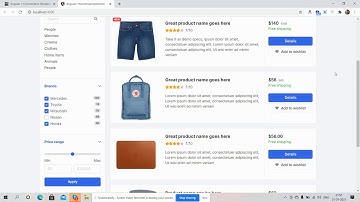 Angular 11 Ecommerce Template Free – Product Listing Page List View