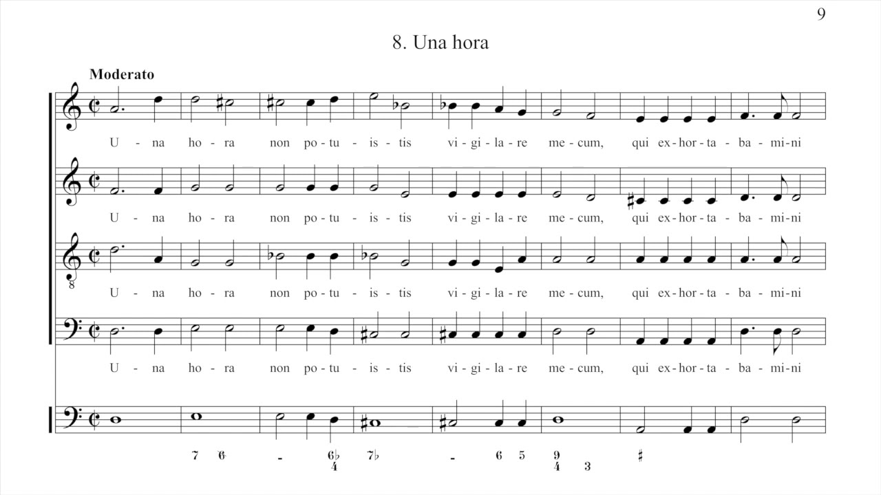 Michael Haydn   Responsoria in Coena Domini   8 Una hora Score video