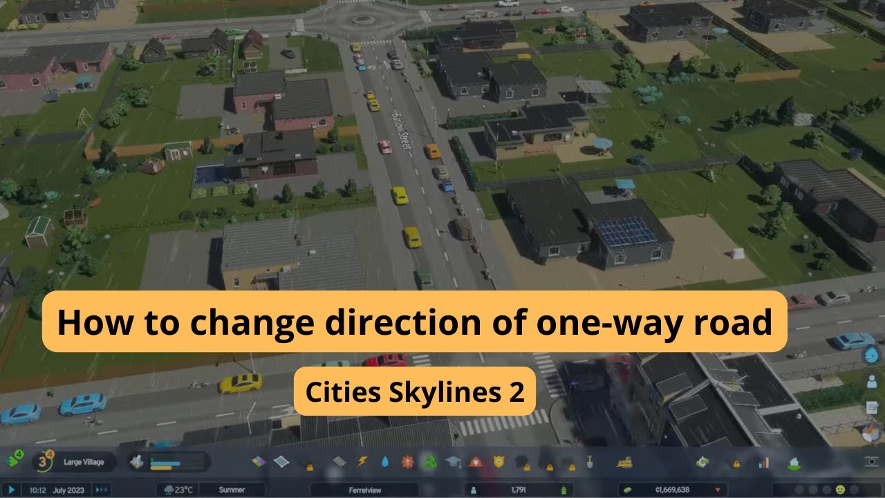 How to change road direction in Cities Skylines 2? - YouTube