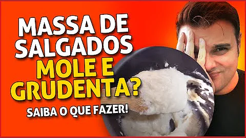 O que devo fazer quando a massa do risoles fica grudenta?