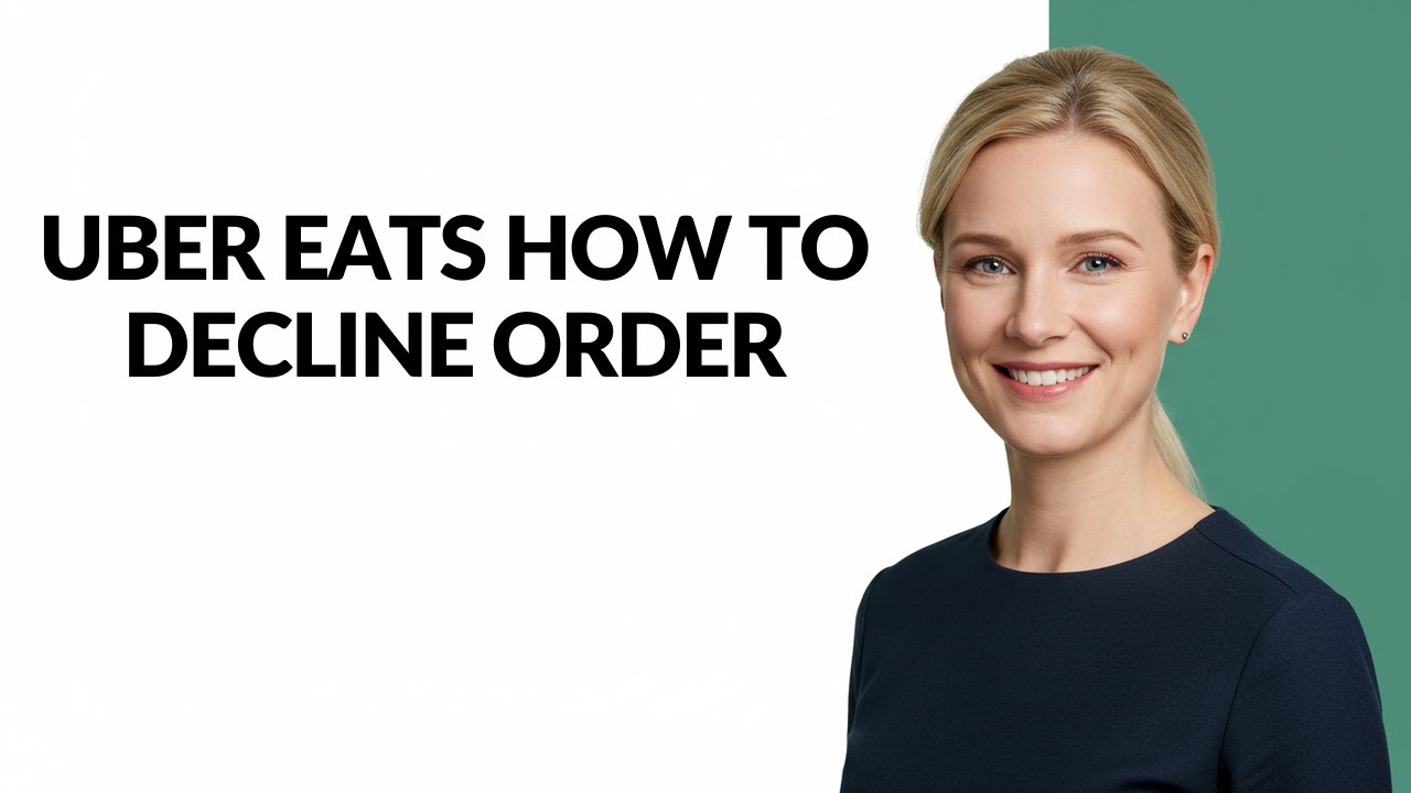 UBER EATS HOW TO DECLINE ORDER - Julia'sTutorials