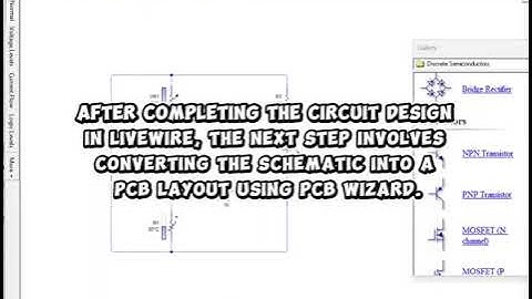 PCB Design Layout for Transistor Sensing Circuit using Livewire & PCB Wizard