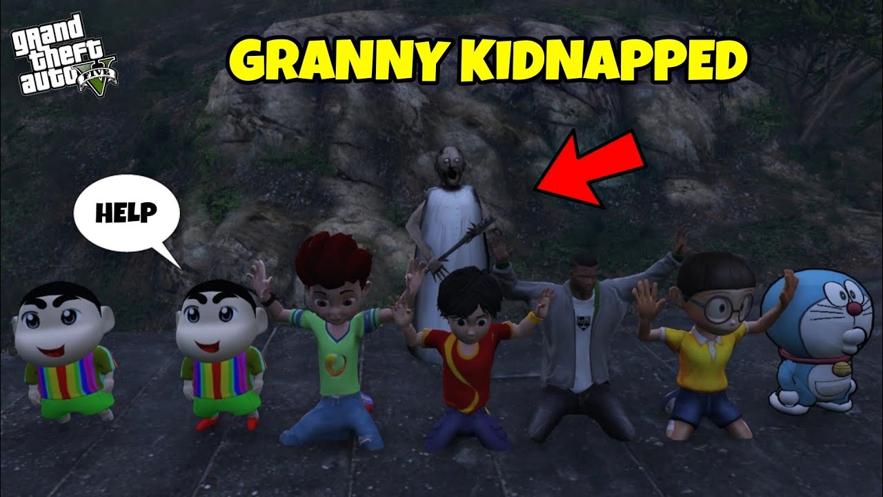 GTA 5 : SHINCHAN AND HIS FRIENDS GOT KIDNAPPED BY GRANNY 😯