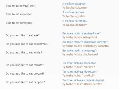 Russian lesson/English lessons how to study Russian  32 (At the restaurant 4)