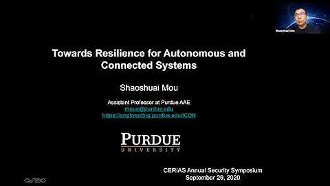 CERIAS 2020 Security Symposium - Shaoshuai Mou,