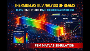 Thermoelastic Analysis of Beams using Higher-Order Shear Deformation Theory | FEM MATLAB Simulation