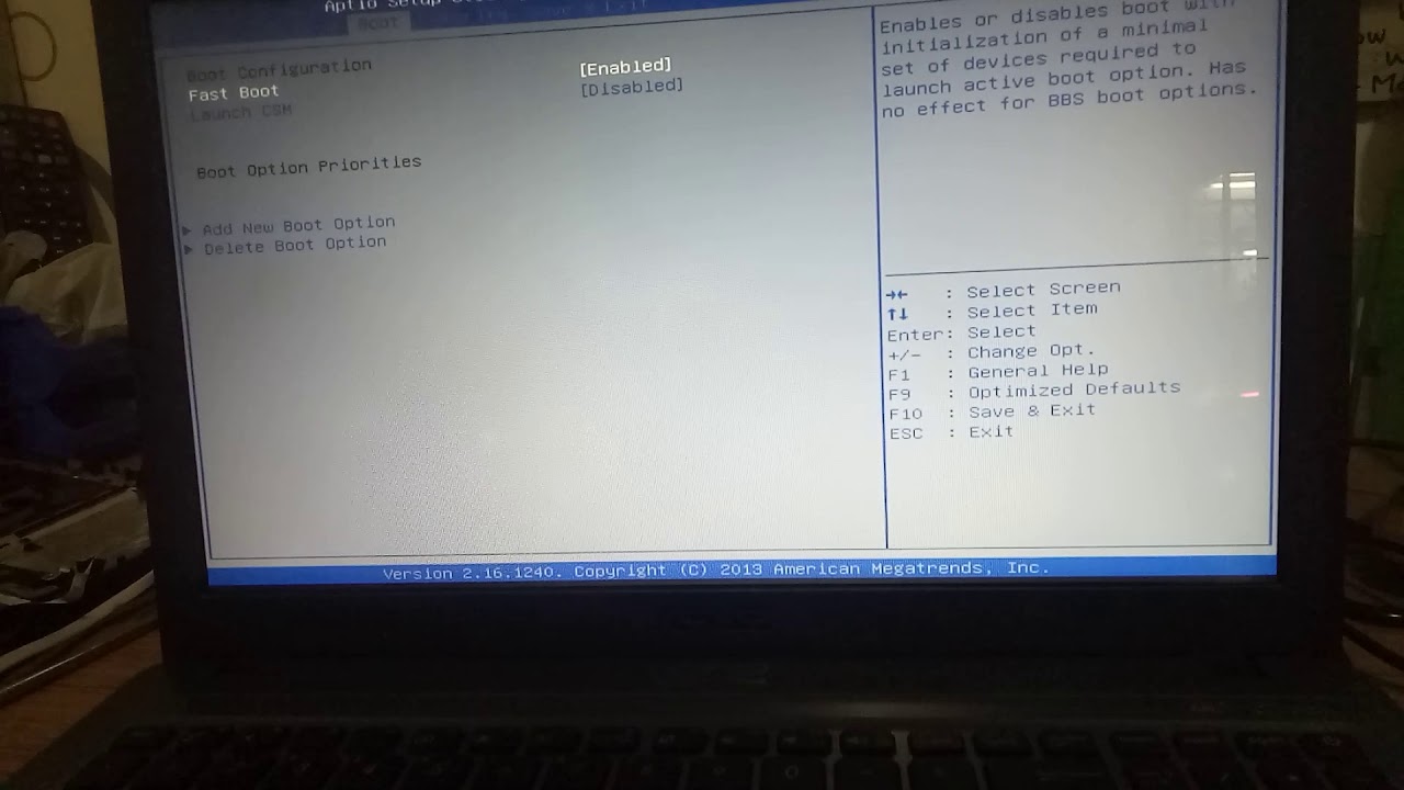 Cara setting booting bios asus x540y YouTube