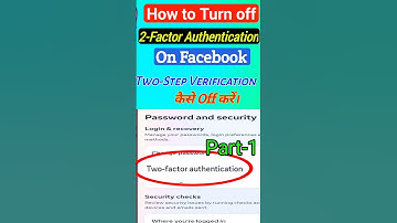 Facebook Two-factor Authentication On Kaise Kare | #facebook #lock #tech