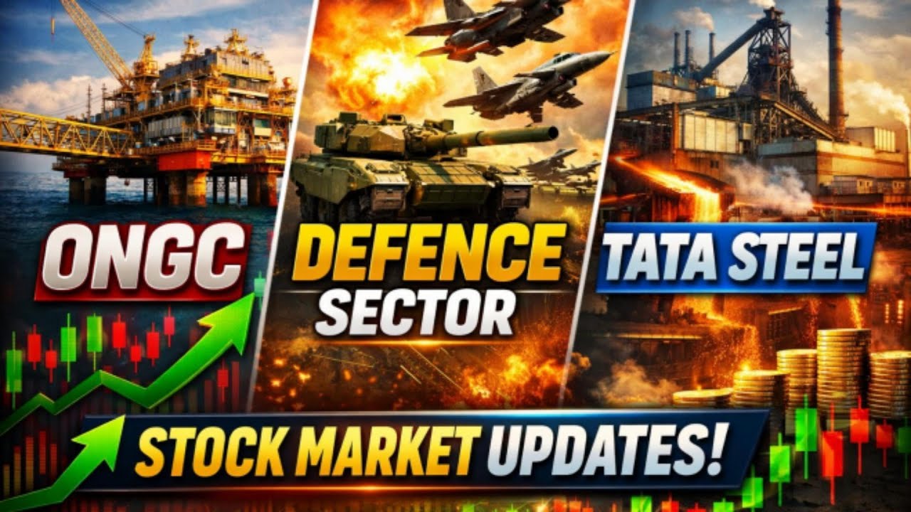 ONGC, Defence Sector & Tata Steel | Today’s Stock Market Update