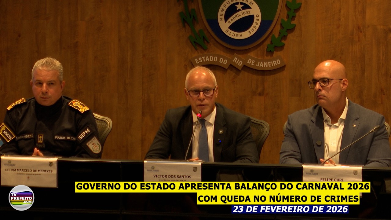 Governo do Estado apresenta balanço do Carnaval 2026 com queda no número de crimes
