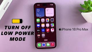 How To Disable Low Power Mode On iPhone 18 Pro / 18 PRo Max screenshot 4