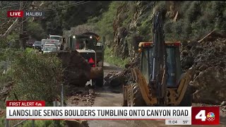 Landslide closed Malibu Canyon Road