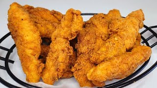 Easy fried chicken tenders | recipe your kids will love this.