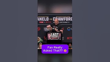 Canelo Laughs Off Tyson vs Jake Paul Question 🤯