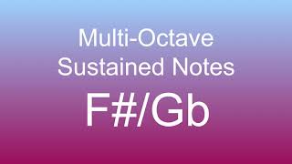 Multi Octave Sustained Notes F#/Gb