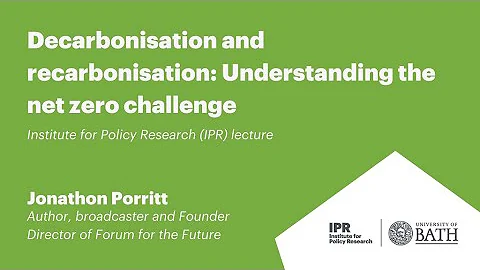 Decarbonisation and recarbonisation: Understanding the net zero challenge