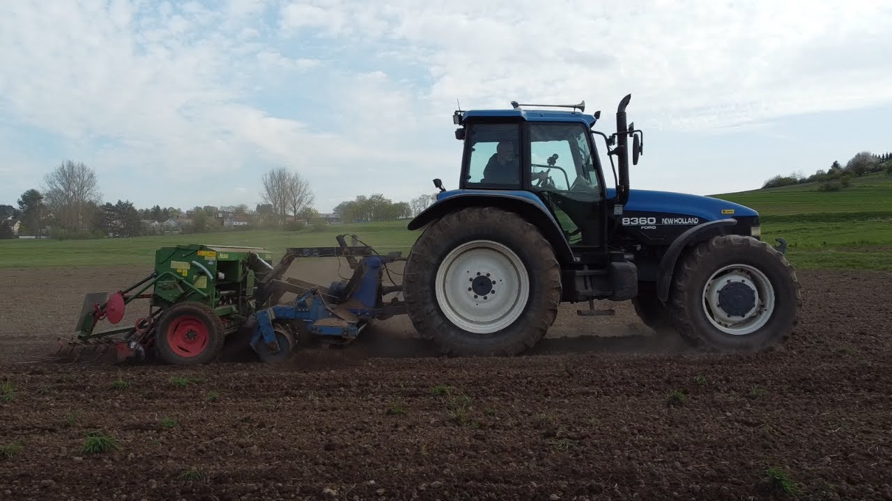 FarmVlog #58 - Sommergerste drillen | New Holland 8360 | Frost Kreiselegge mit Hassia Drillmaschine