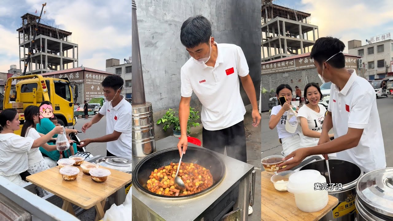 小镇摆摊的一天～忙忙碌碌但超开心！A Day Selling Street Food in My Town
