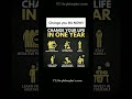 CHANGE YOUR LIFE IN ONE YEAR #philosophersstone #quotes #shortsfeed #successmindset #lifestrategies