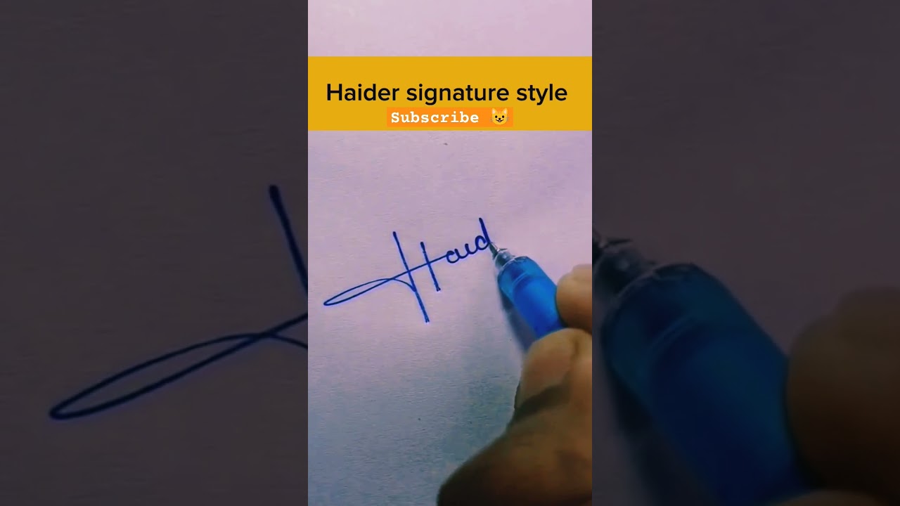 H name signatures | Haider name signature style 