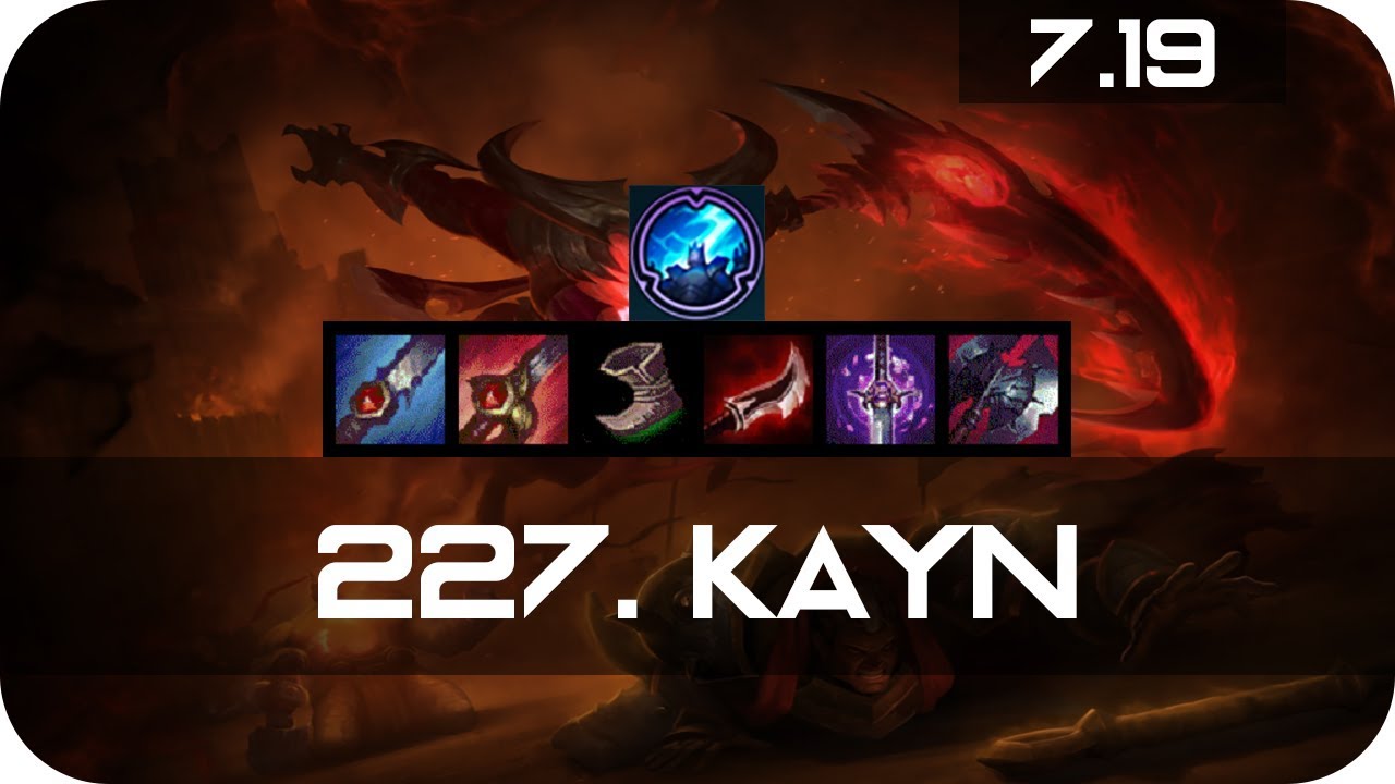 Kayn Jungle vs Kayn Season 7 s7 Patch 7.19 2017 Gameplay Guide Build Normals