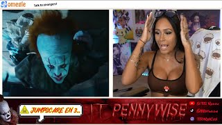 IT PENNYWISE JumpScare OMEGLE #5 I Bromas y Sustos con #PelisDeTerror