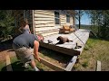 Building Steps at the Off Grid Cabin | Maple boards on the Sawmill | A Step in the right direction
