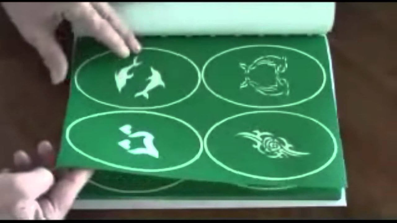 Airbrush Stencil Book 1 YouTube