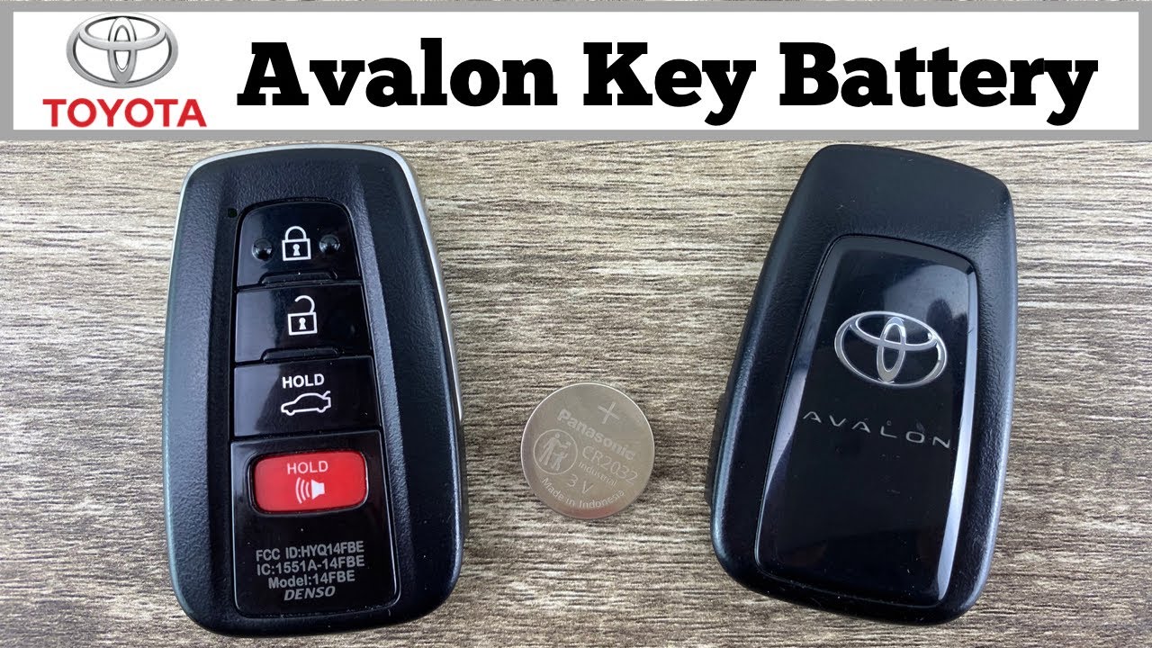 How To Change A 2019 - 2022 Toyota Avalon Remote Fob Key Battery