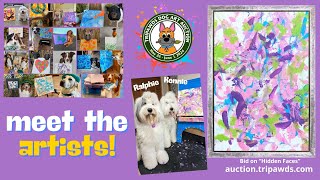 Deaf Dogs Ralphie and Kennie Paint for 2024 Tripawds Art Auction!