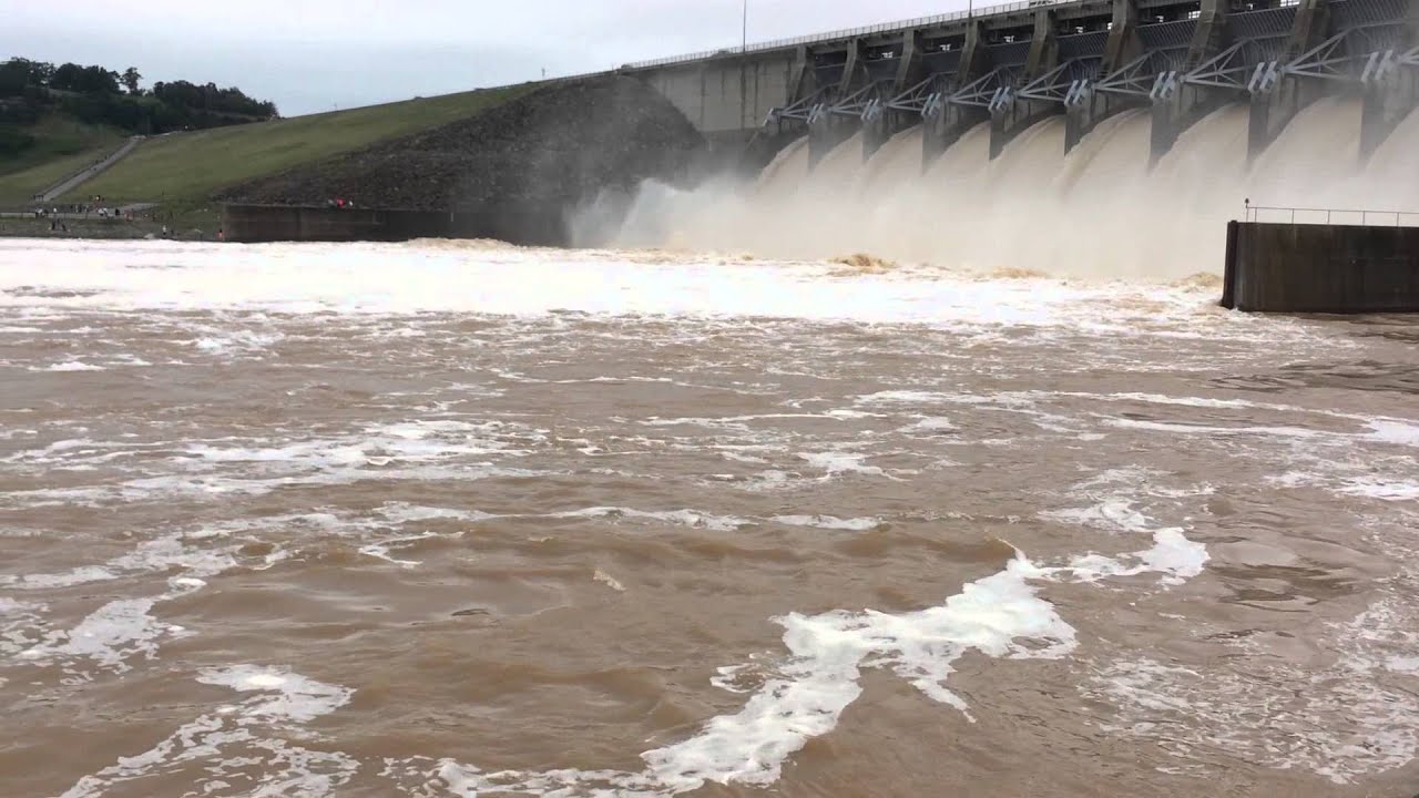 Lake Eufaula dam. YouTube