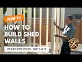 How to Build a Shed - How to Frame Walls For a Shed - Video 5 of 15