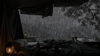 Cozy Tent Camping in Heavy Rain 🏕️ Soft Thunder & Rain Sounds for Deep Sleep & Relaxation screenshot 5