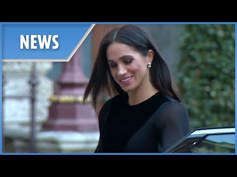 Meghan Markle's first Royal solo outing saw her close own car door upon arrival