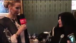Famous Fashion Designer Mona Almansouri With Chief Reporter Of Cnn Point