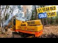 1968 Excavator Clearing Old Forest Trail (Rare)