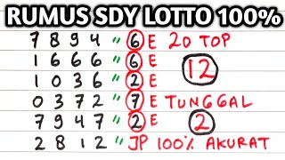 PREDIKSI SYDNEY LOTTO 6 JULI 2025 | BOCORAN TOGEL SIDNEY HARI INI | RUMUS KEPALA EKOR SYDNEY JITU
