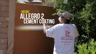 Mixing Allegro Cement Coating for Painting Stucco #paintexterior