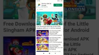How to download little Singham sambala game on Chrome app 9 coins screenshot 3