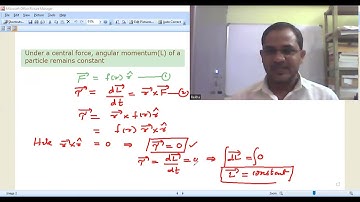 Under a Central force Angular momentum (L) remains constant