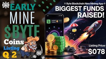 Byte Blockchain New Mining App | 1 Byte Token Price = $0.78 | Byte Token Swap Usdt | TeChno Gyan MK