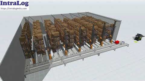 ASRS Pallets Single Deep Stacker Crane Plus Telescopic Forks