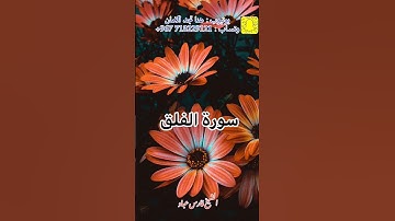سورة الفلق الشيخ فارس عباد