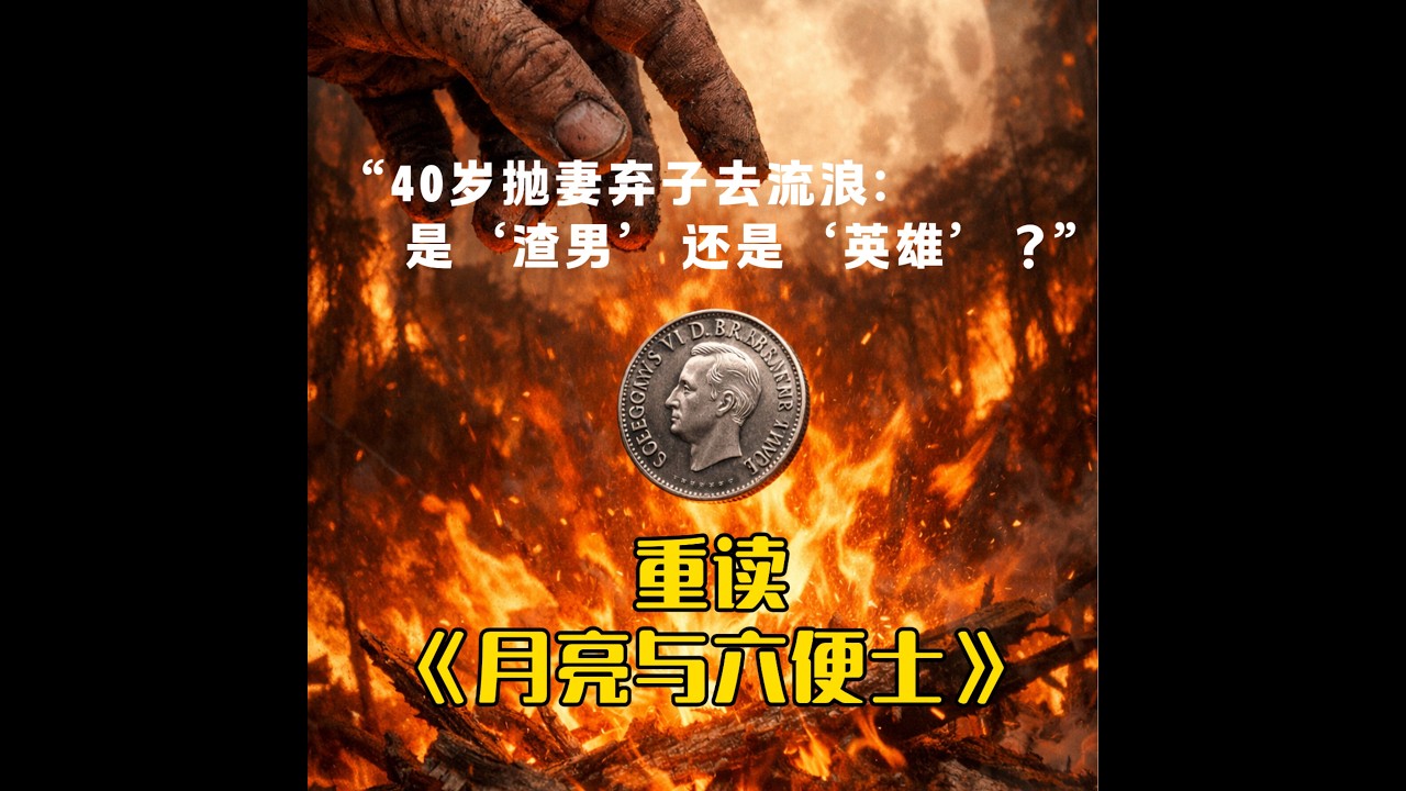 40岁抛妻弃子去流浪：是渣男，还是英雄？重读《月亮与六便士》