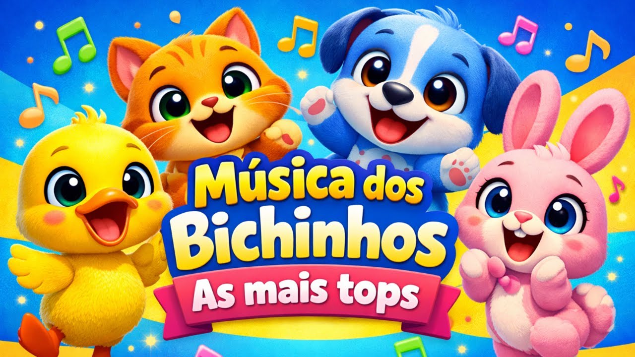 Música dos Bichinhos 🐶🐱🦆 | Canção Infantil Divertida