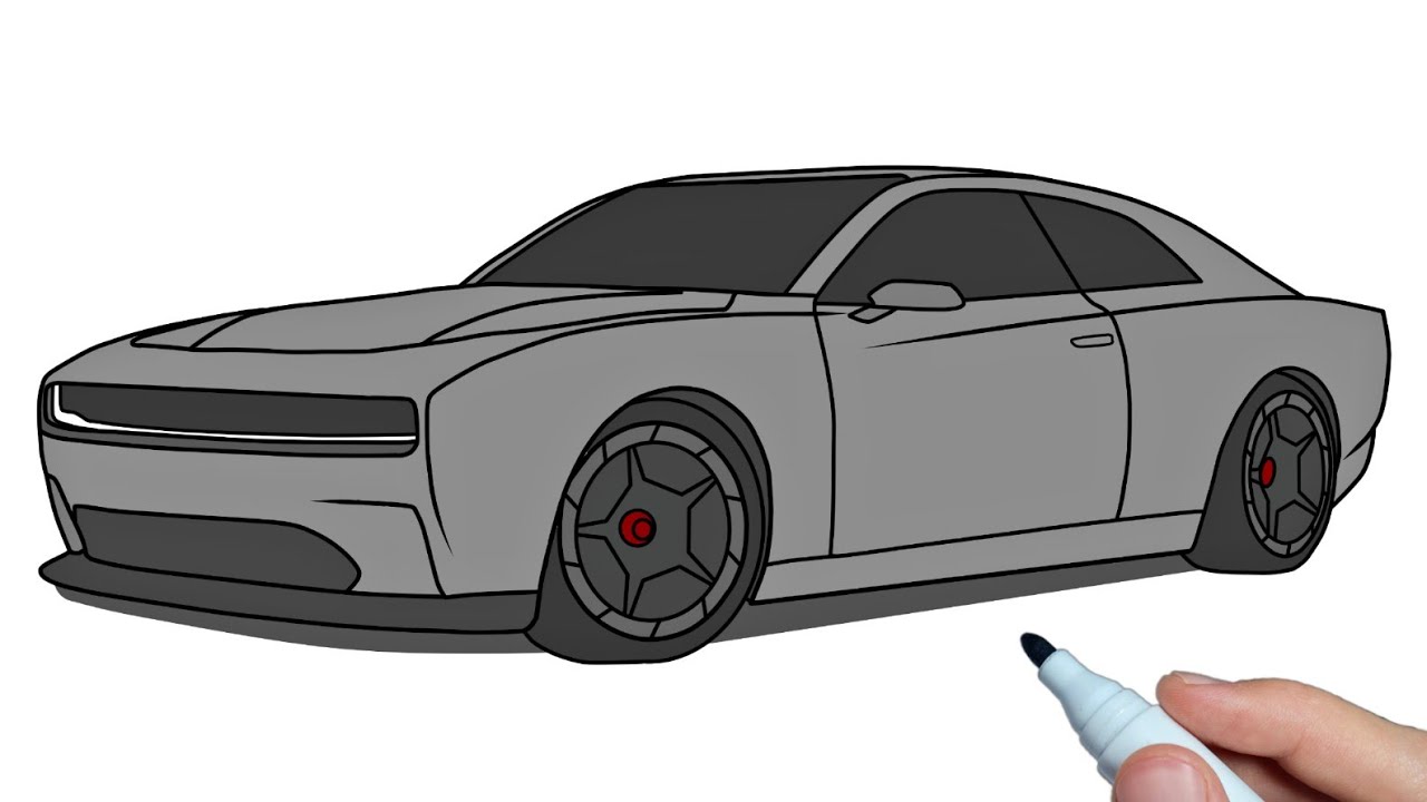 Are we looking at a sketch of the next generation Dodge Charger   Autonews  Gulf News